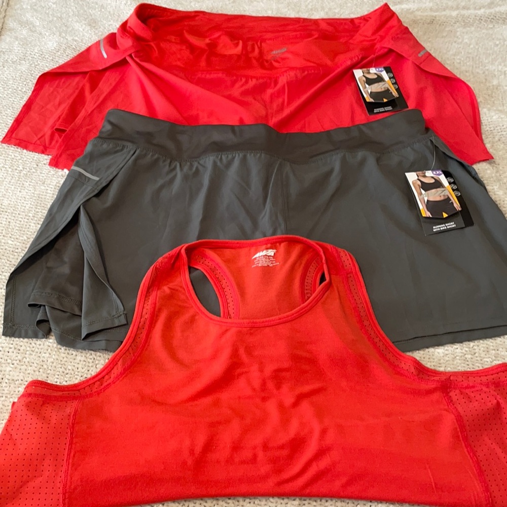 2 shorts and 1 tank top